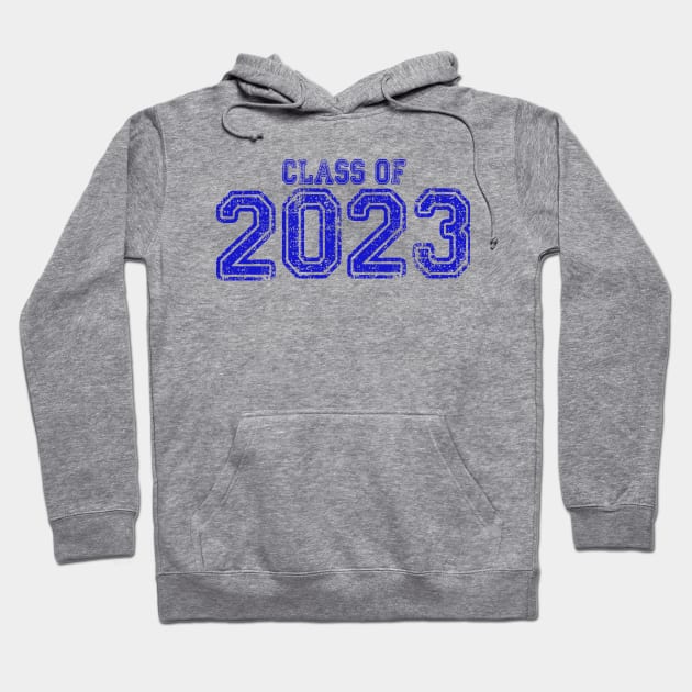 Varsity Blue Class of 2023 Hoodie by Jitterfly